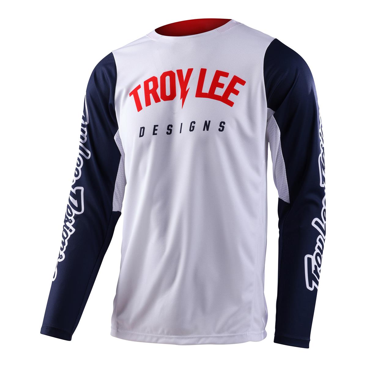 Troy Lee Designs MX Jersey GP Pro Boltz - White/Navy