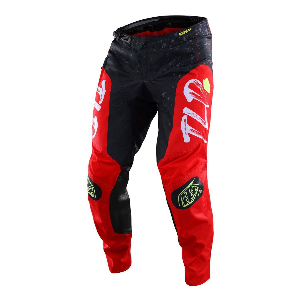 Troy Lee Designs Pantaloni MX GP Pro Partical - Black/Glo Red