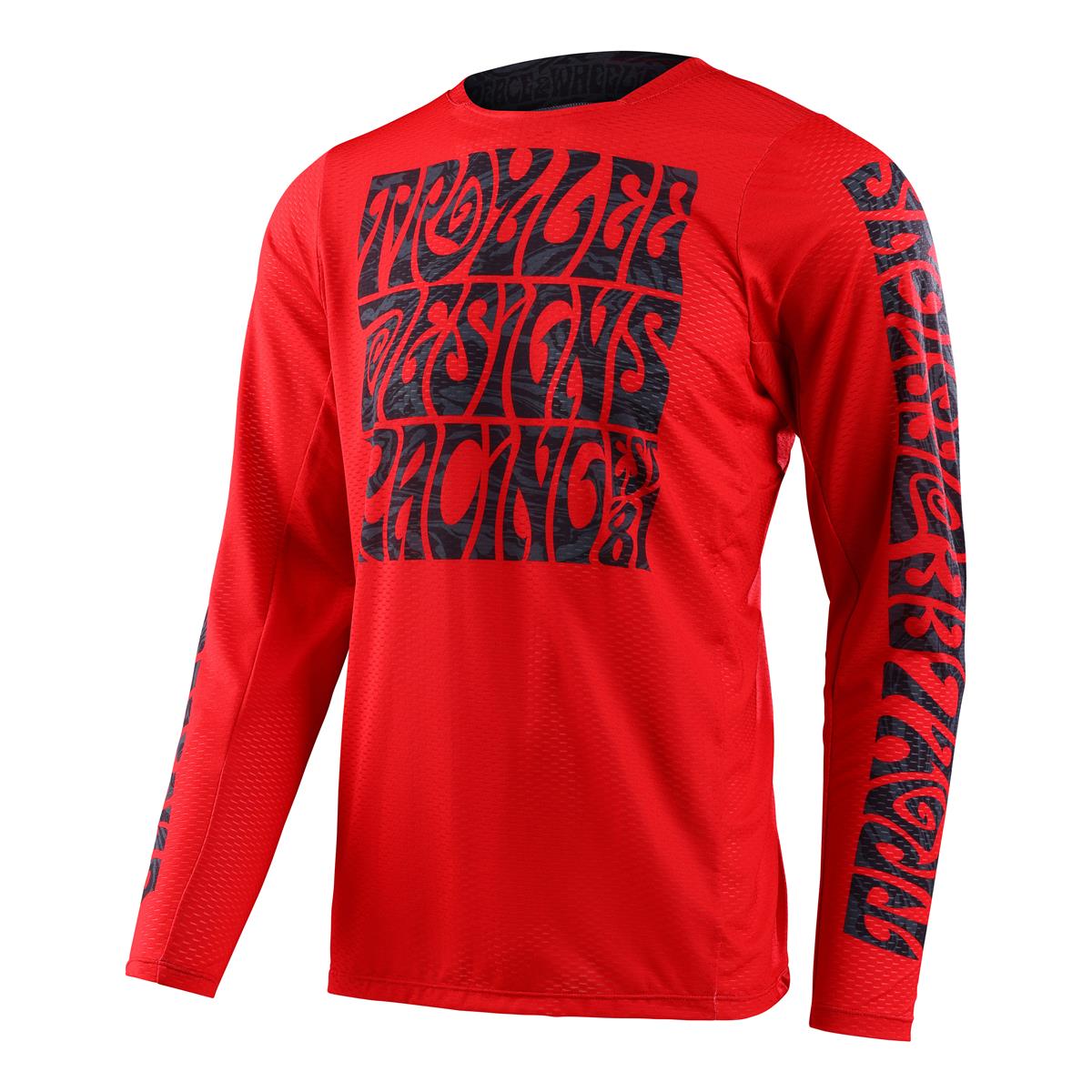 Troy Lee Designs Maillot MX GP Pro Air Manic Monday - Deep Red
