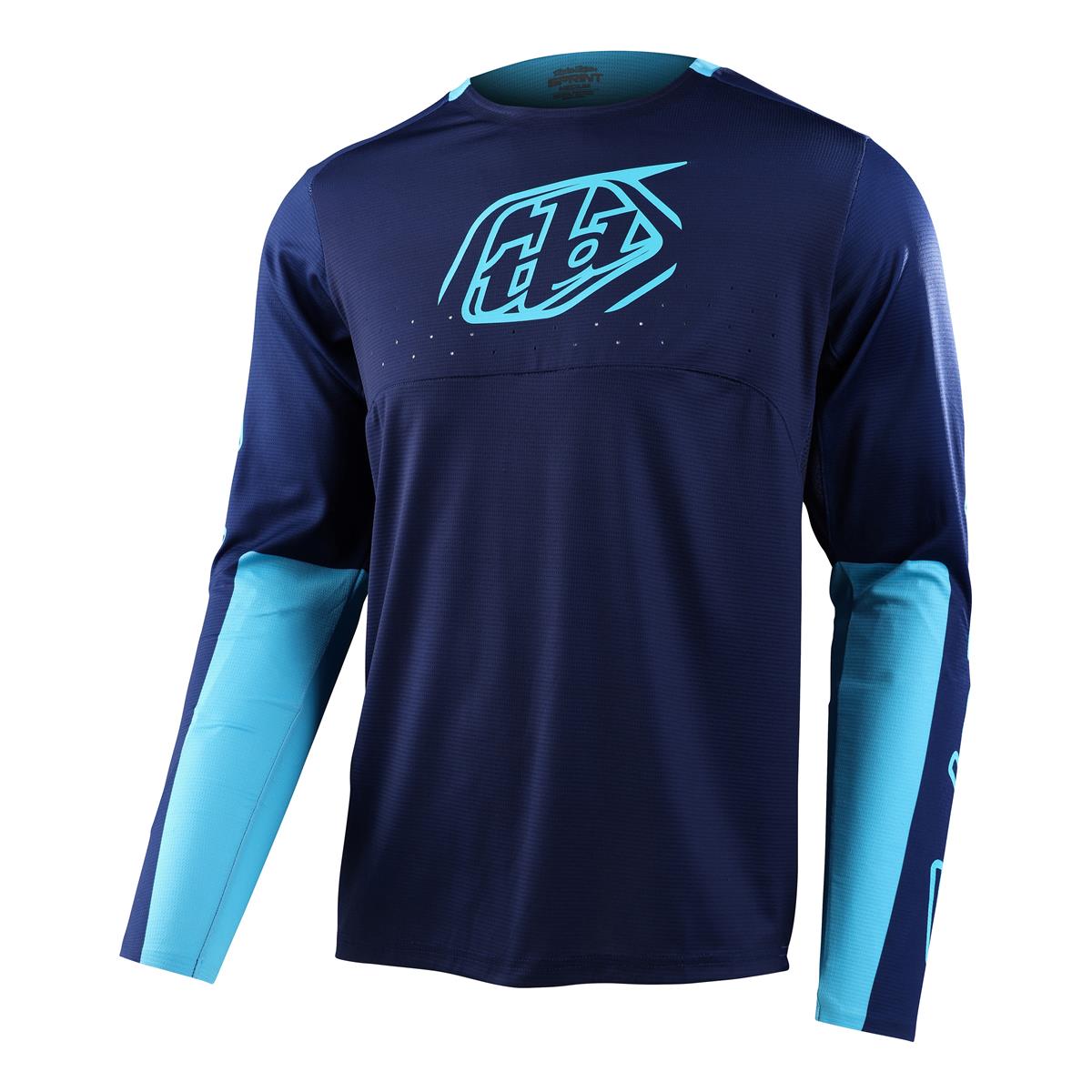 Troy Lee Designs MTB Jersey Long Sleeve Sprint Icon - Navy