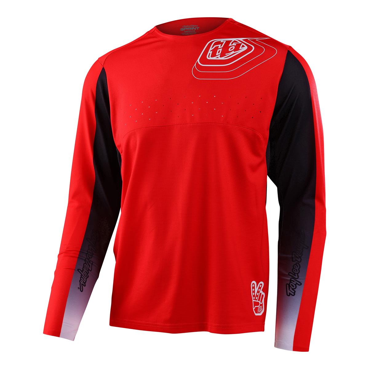 Troy Lee Designs Maillot VTT manches longues Sprint Richter - Race Red