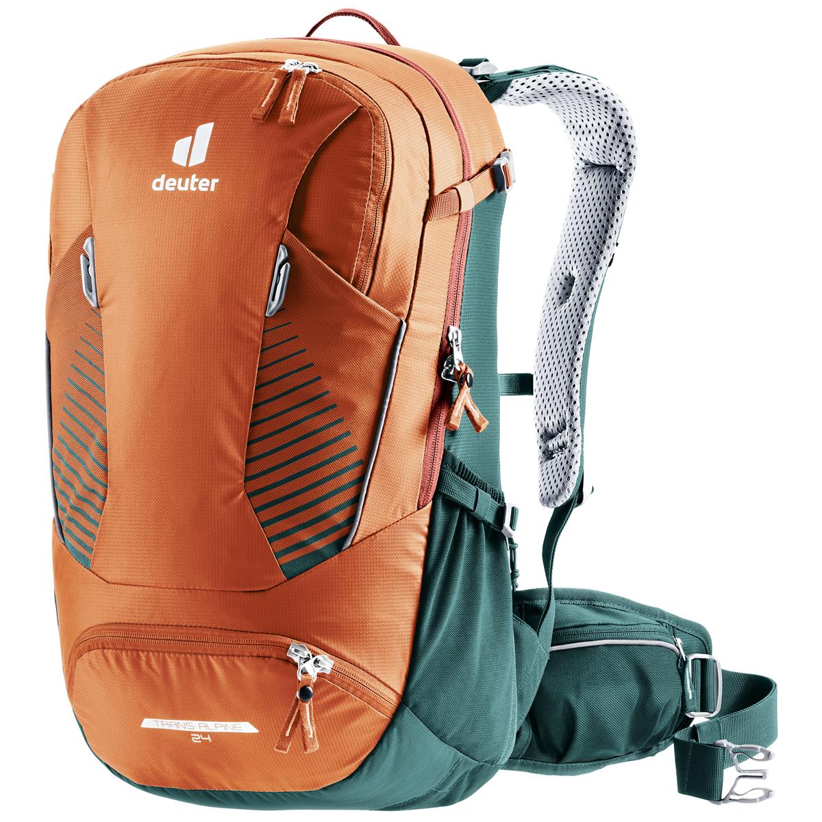 Deuter MTB Backpack with Hydration System Compartment Trans Alpine 24 24L - Chestnut Deepsea