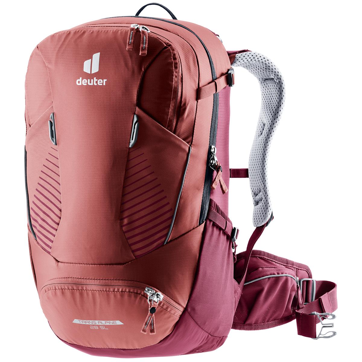 Deuter MTB Backpack with Hydration System Compartment Trans Alpine 28 SL 28L - Caspia Maron
