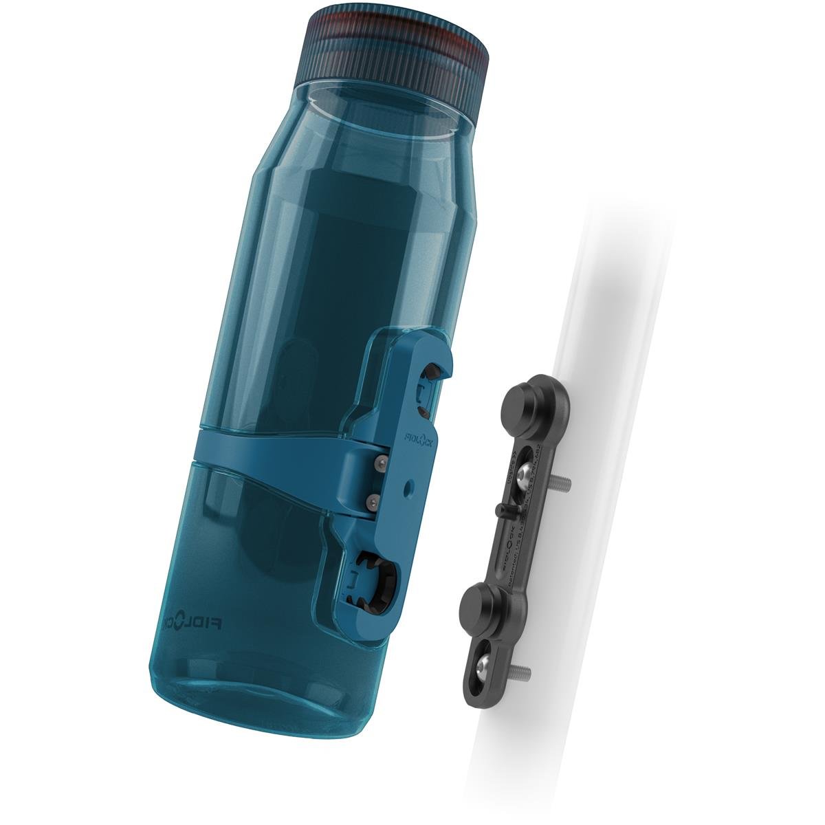 Fidlock Water Bottle with Bike Base Twist Set 700 ml Life + Bike Base, Transparent Dark Blue