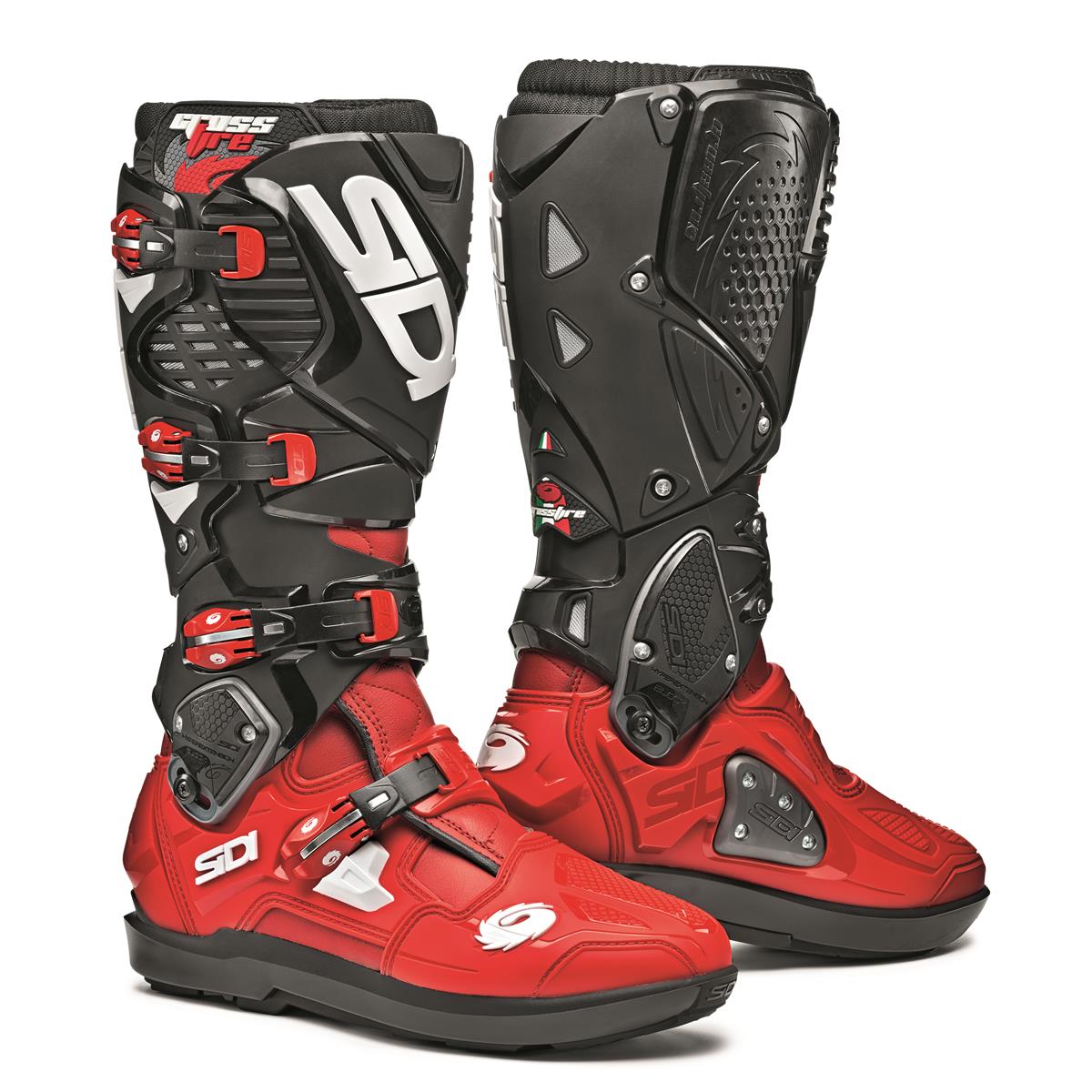 Sidi MX Boots Crossfire 3 SRS Gray/Red/Black