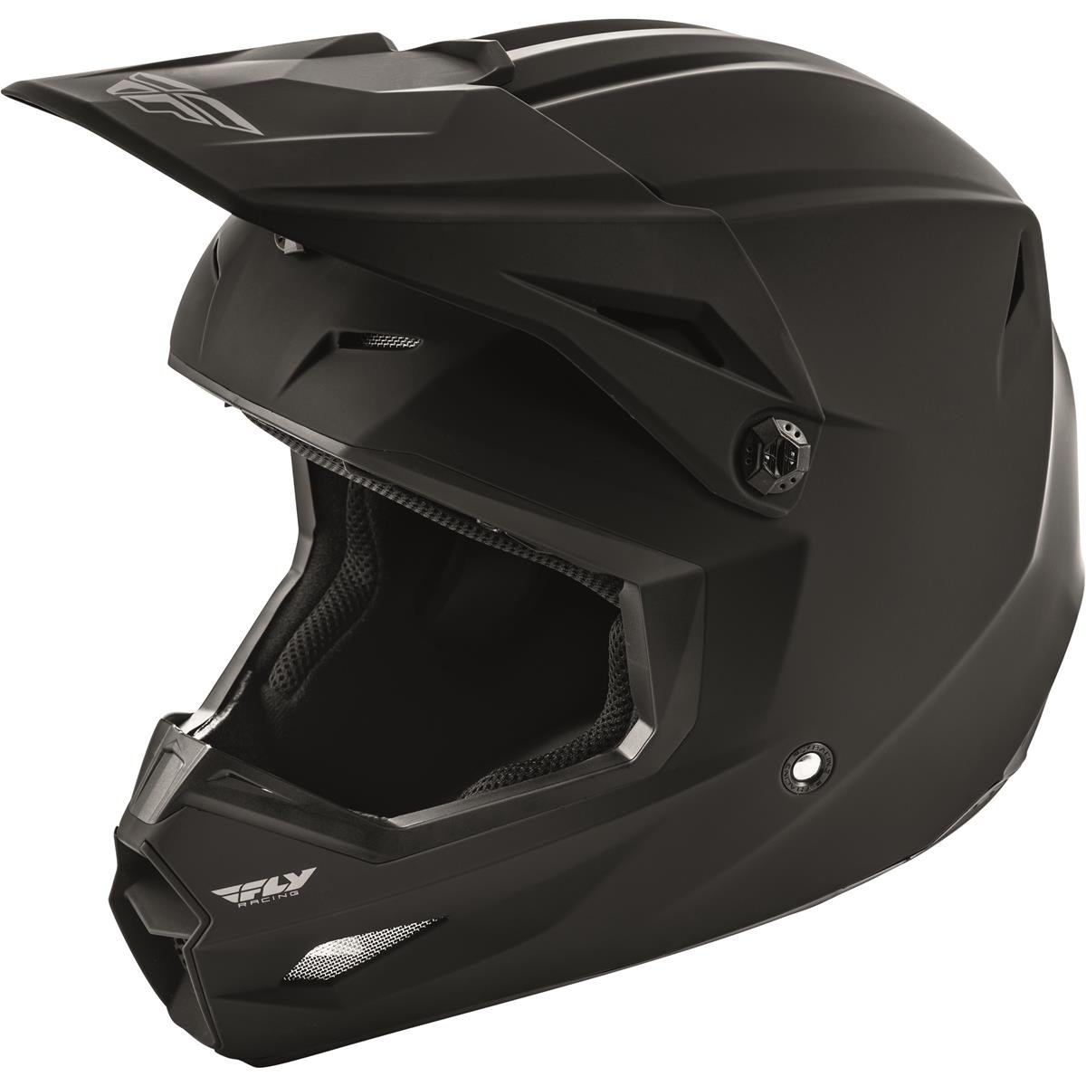 Fly Racing MX Helmet Kinetic Solid - Matte Black