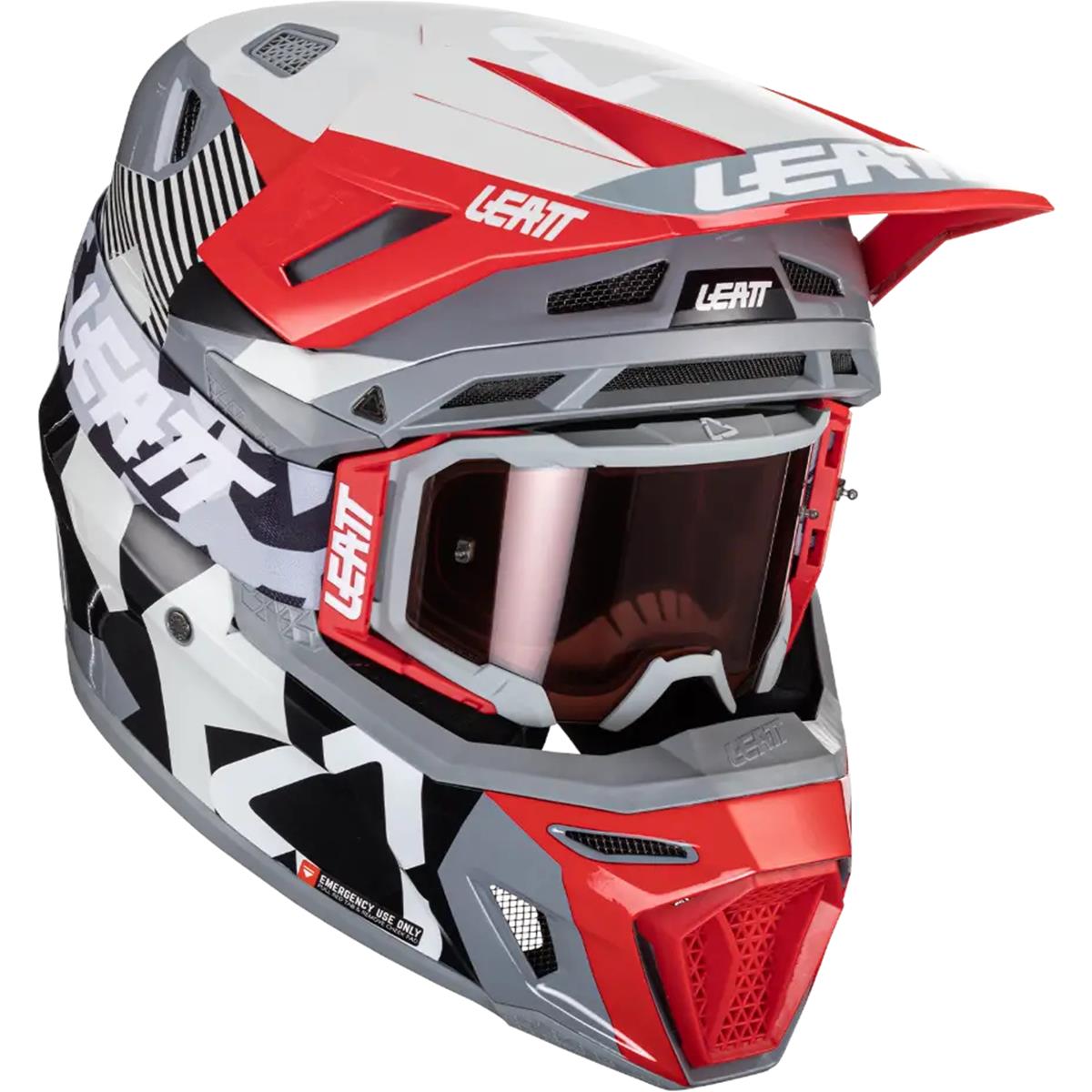 Leatt Motocross-Helm-Kit mit Brille Moto 8.5 V24 Forge