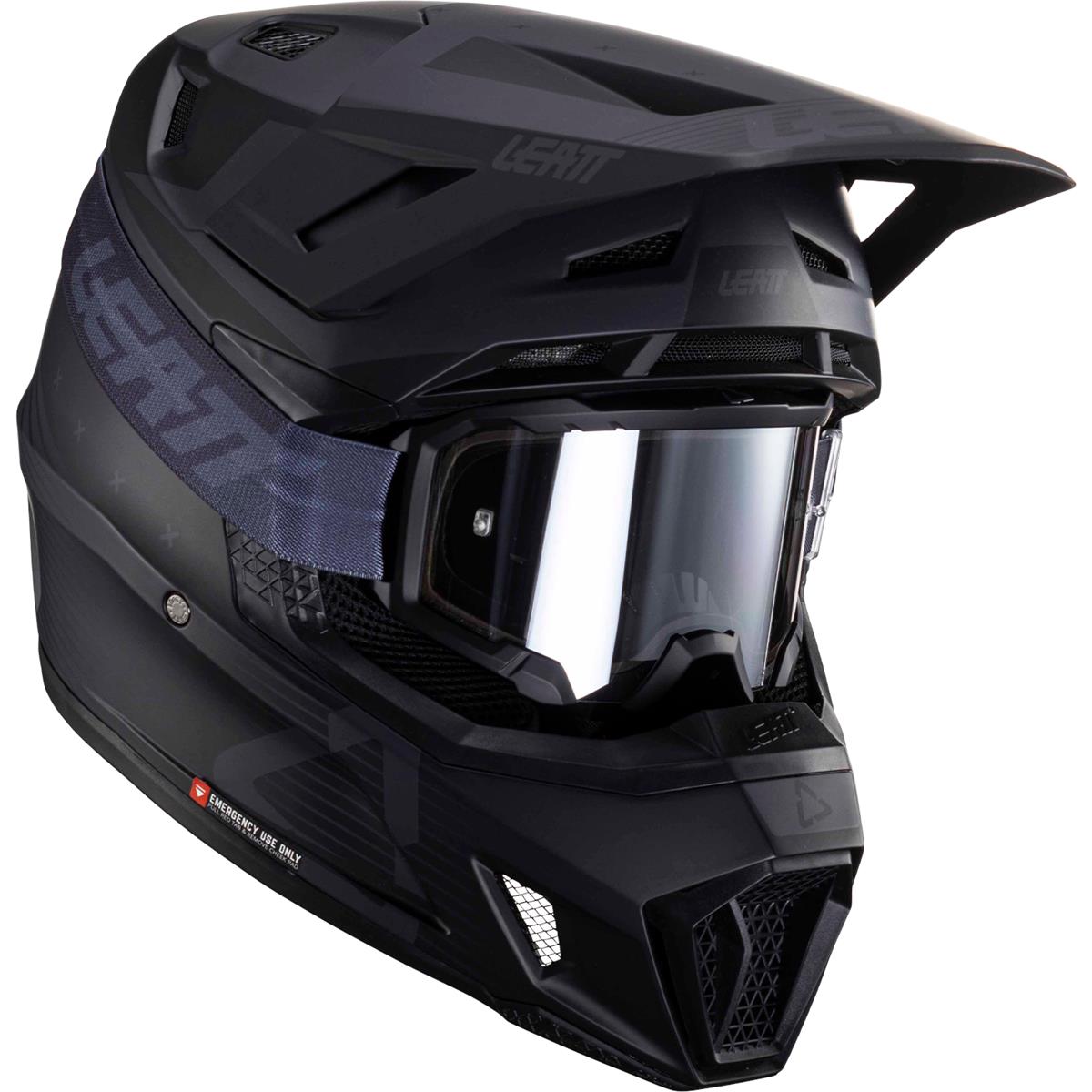 Leatt Motocross-Helm-Kit mit Brille Moto 7.5 V24 Stealth