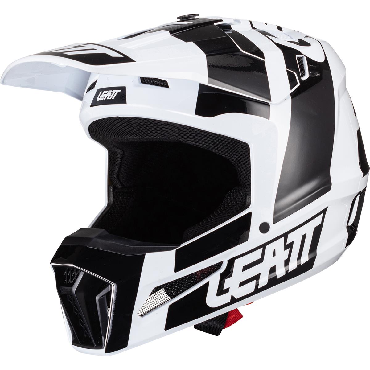 Leatt Enfant Casque MX Moto 3.5 V24 Noir/Blanc