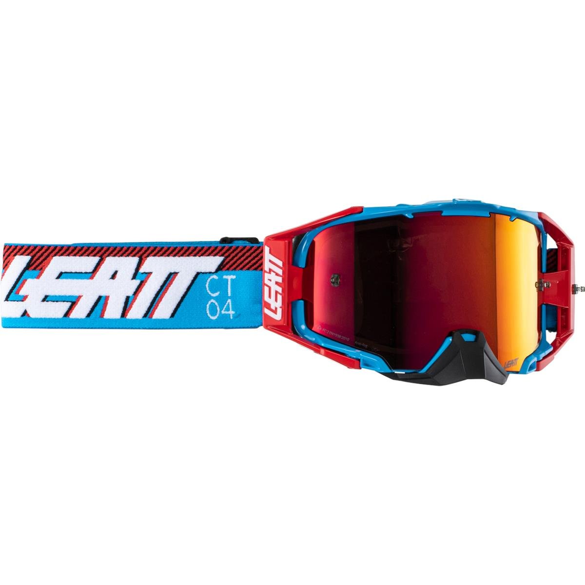 Leatt Crossbrille Velocity 6.5 IRIZ Cyan/Red