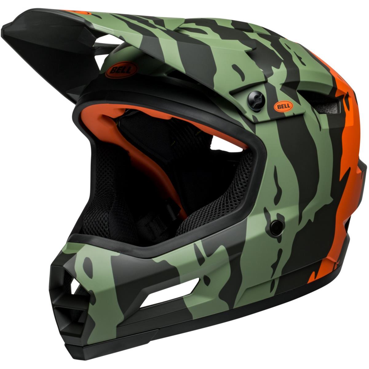 Bell Downhill MTB Helmet Sanction 2 DLX MIPS Ravine Matt Dark Green/Arancione