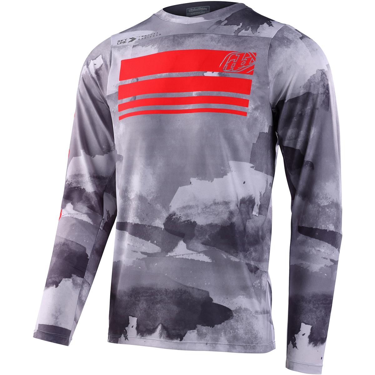 Troy Lee Designs Maillot VTT manches longues Skyline Blocks - Cement