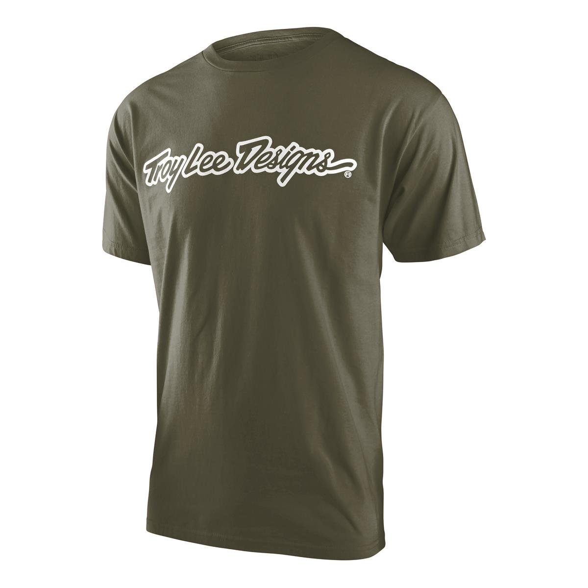 Troy Lee Designs T-Shirt Signature Military Grün
