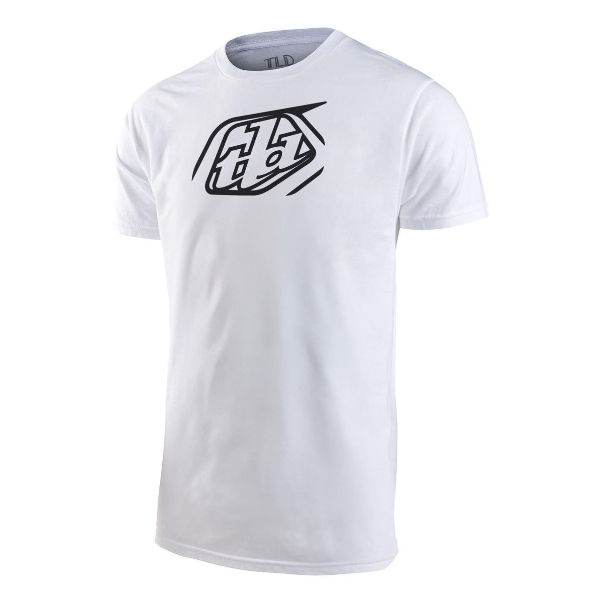 Troy Lee Designs T-Shirt Cropped Badge Blanc