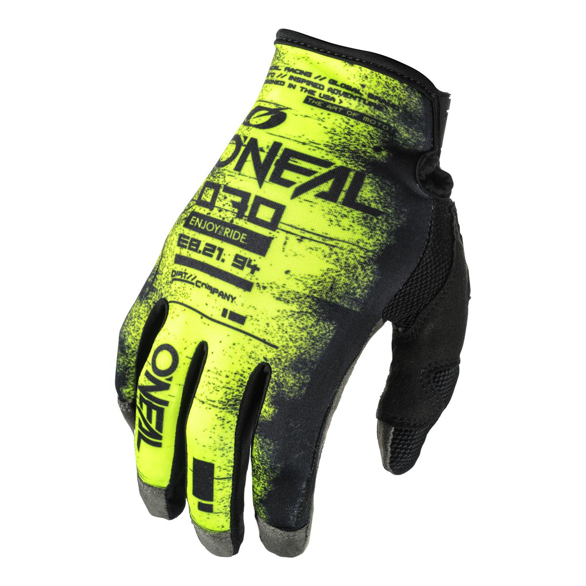 O'Neal Gloves Mayhem Scarz V.24 - Black/Neon Yellow