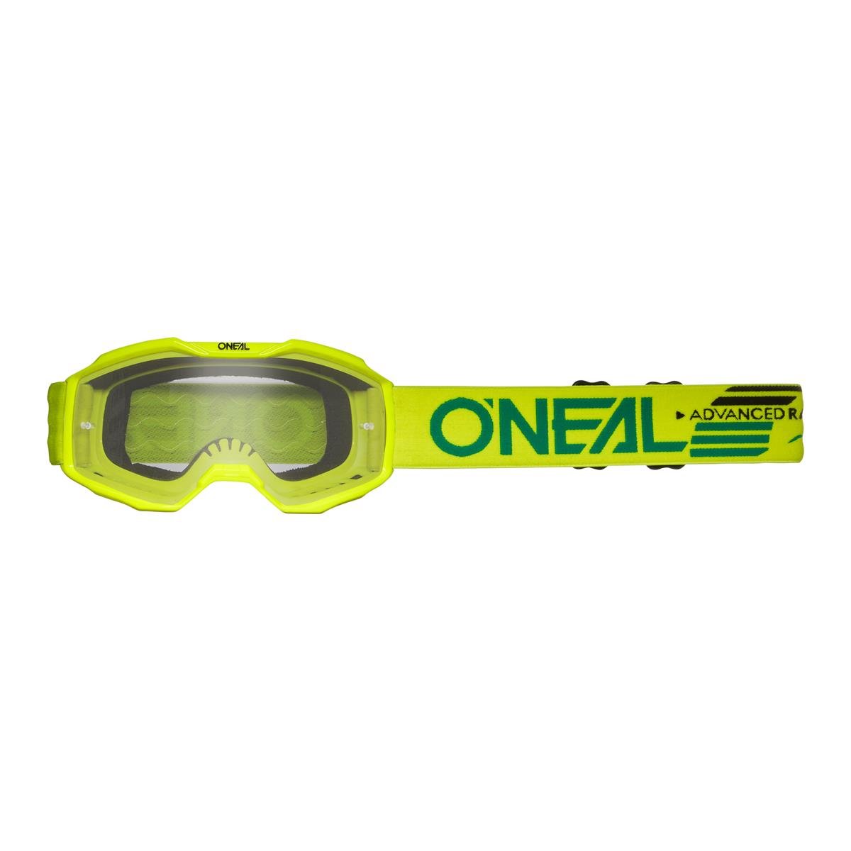 O'Neal Kids Crossbrille B10 Solid Neon Gelb - Klar