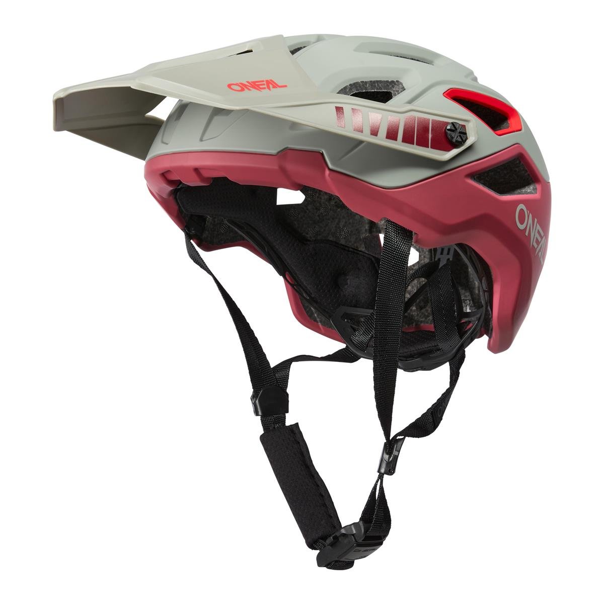O'Neal Enduro MTB Helmet Pike Solid V.23 - Gray/Burgundy