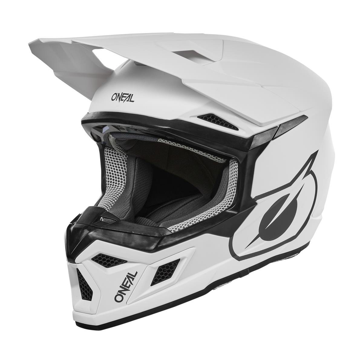 O'Neal Casque MX 3SRS Solid V.24 - Blanc