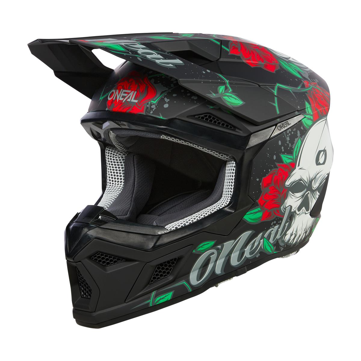 O'Neal Motocross-Helm 3SRS Melancia V.24 - Schwarz/Multi