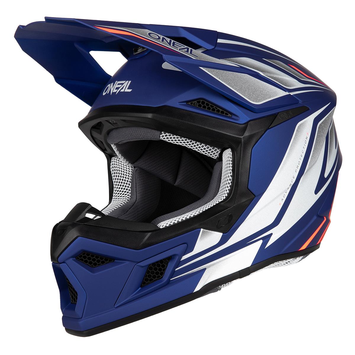 O'Neal Motocross-Helm 3SRS Vertical V.24 - Blau/Weiß/Rot