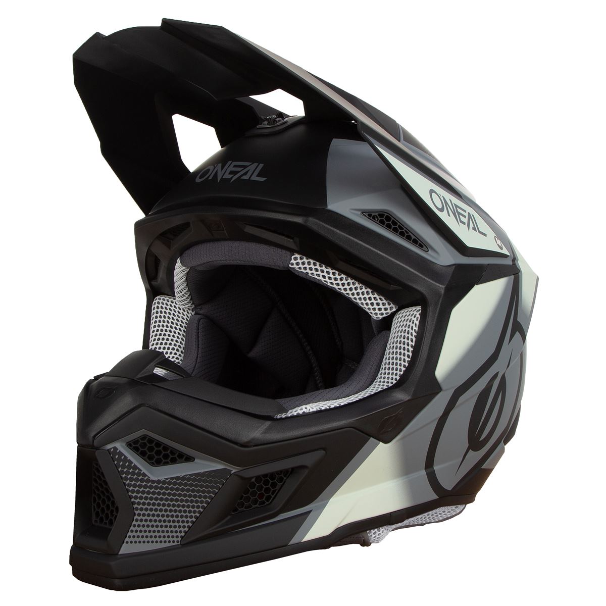 O'Neal Motocross-Helm 3SRS Vision V.24 - Schwarz/Grau