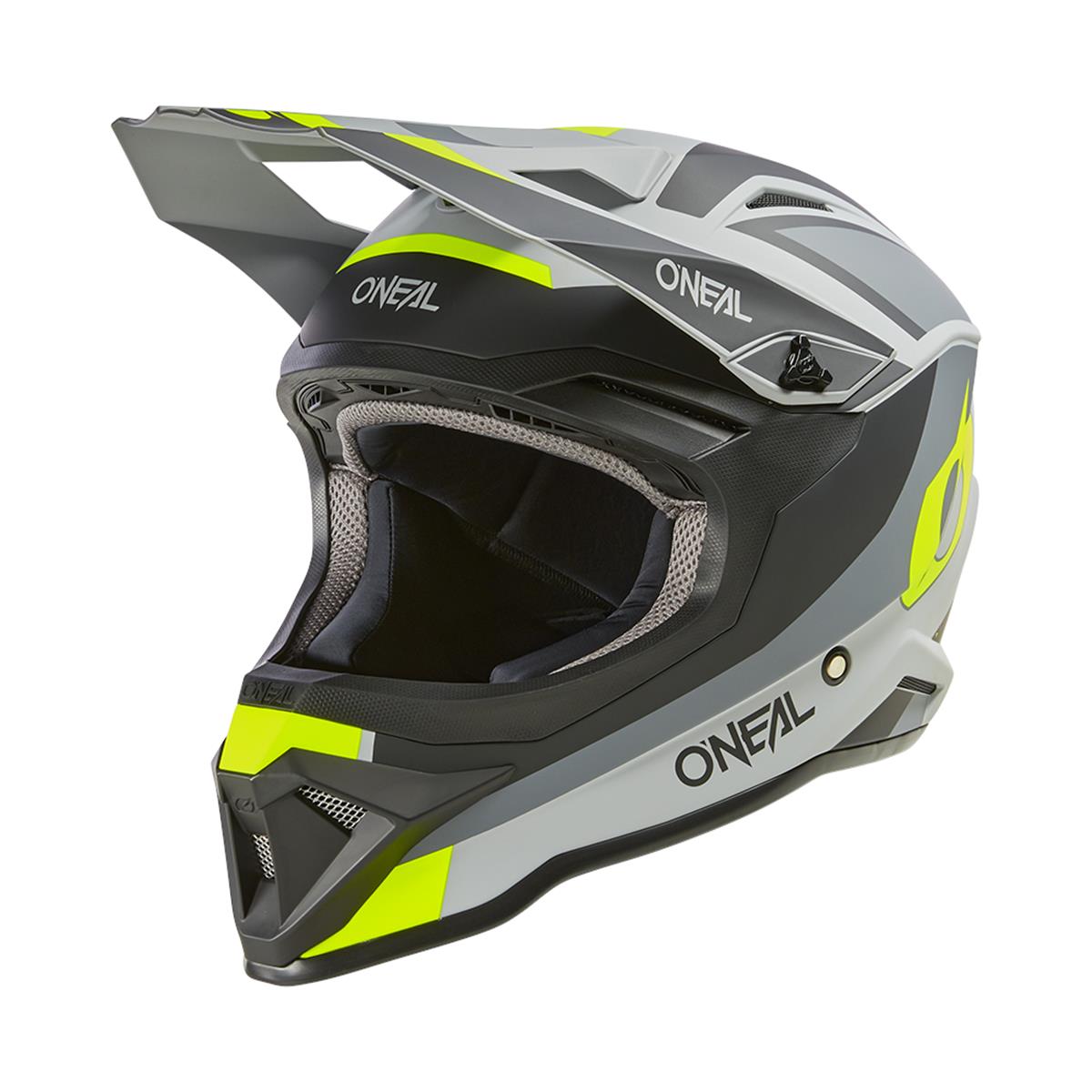 O'Neal MX Helmet 1SRS Stream V.24 - Black/Neon Yellow