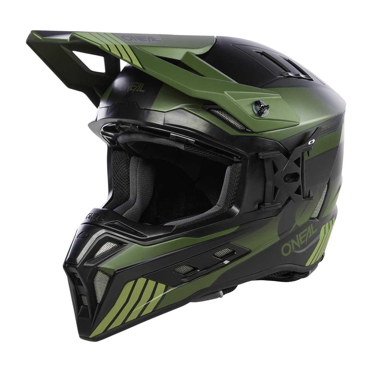 O'Neal Motocross-Helm EX-SRS Hitchhiker V.24 - Schwarz/Olive