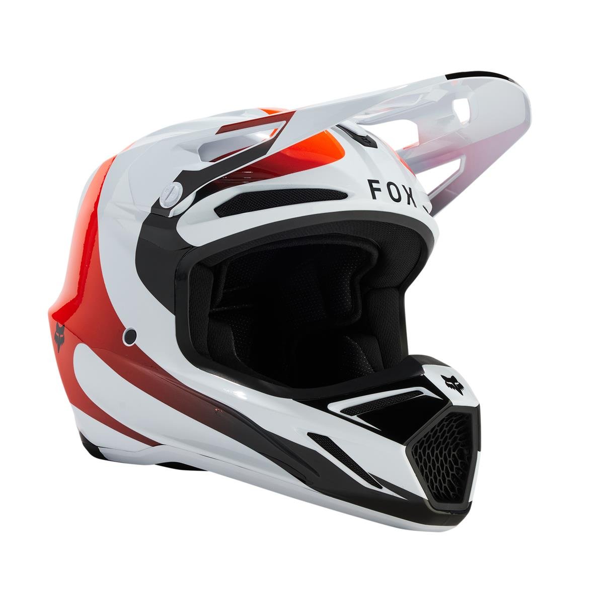 Fox Motocross-Helm V3 Magnetic - Weiß