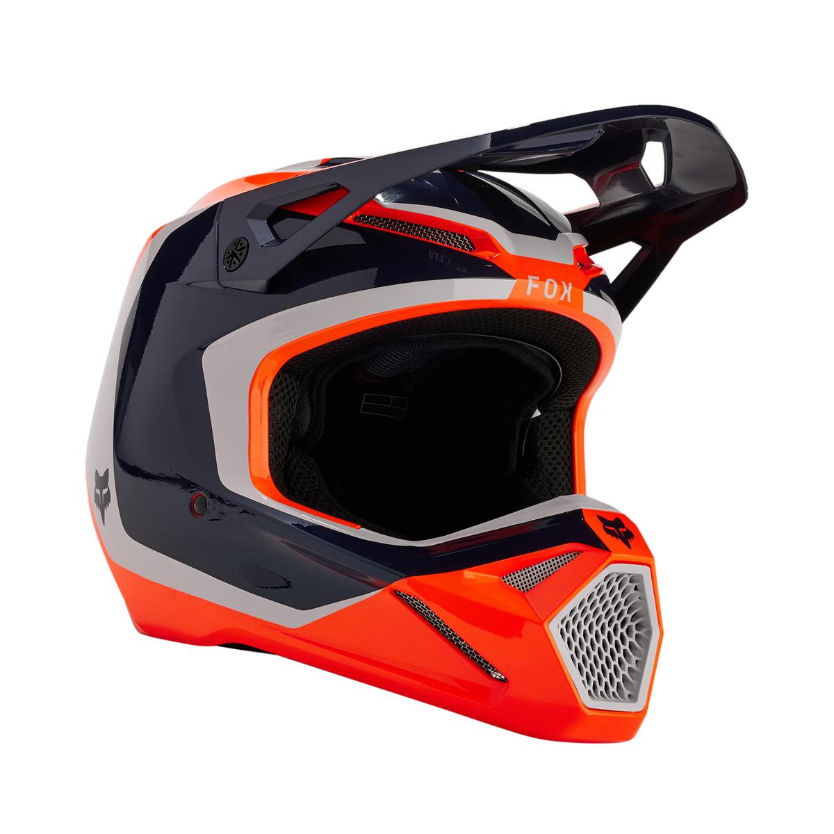 Fox Motocross-Helm V1 Nitro - Flo Orange