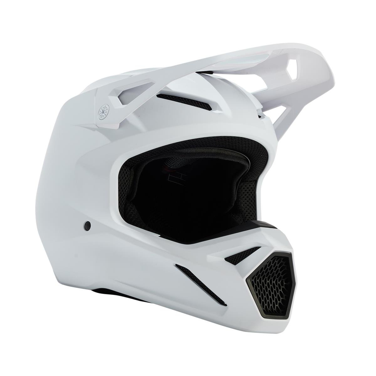 Fox Motocross-Helm V1 Solid - Matt Weiß