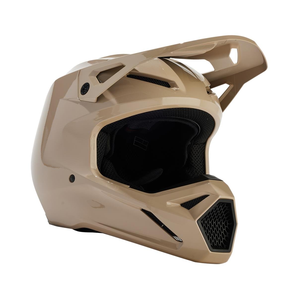 Fox Motocross-Helm V1 Solid - Taupe