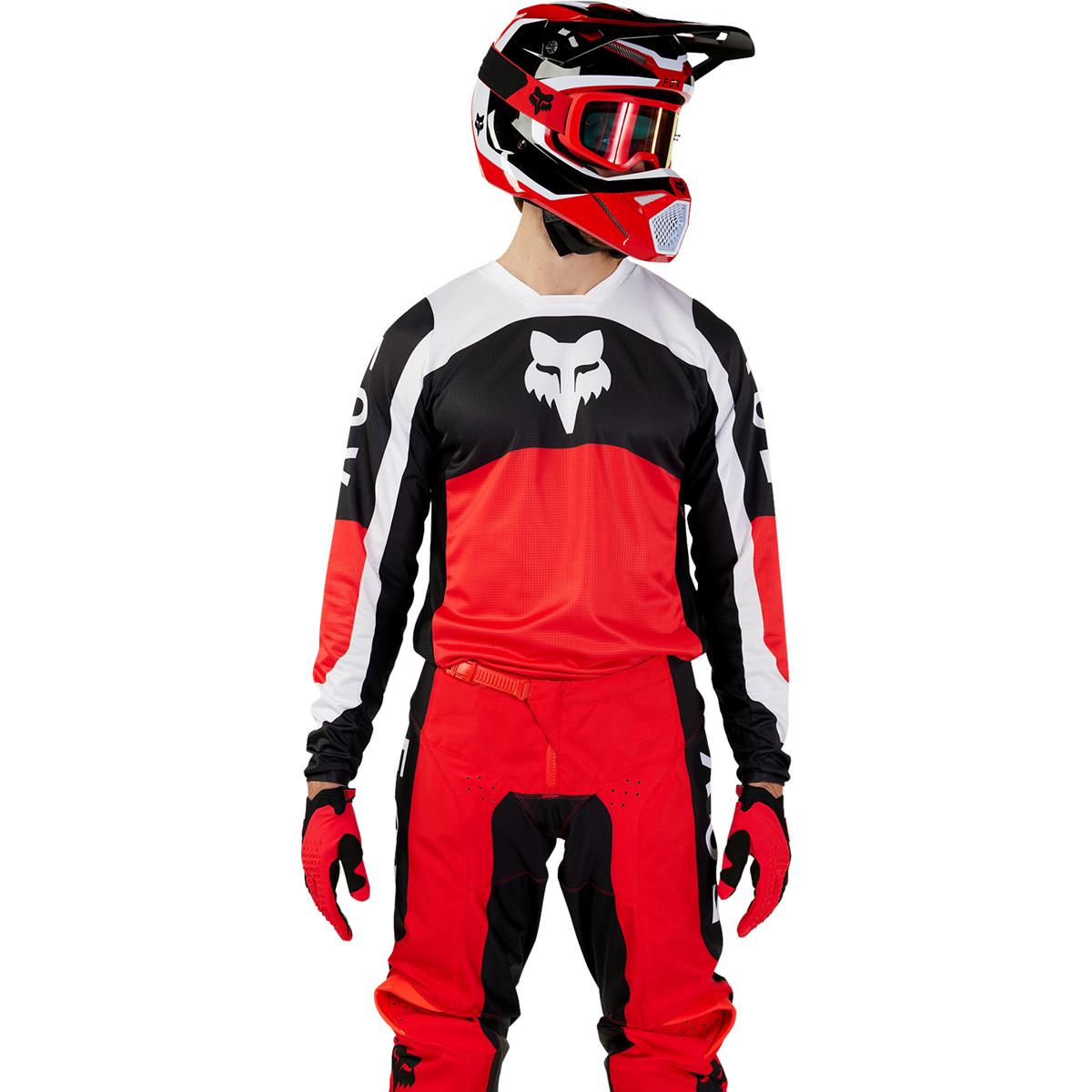 Fox MX Jersey 180 Nitro - Extended Size - Flo Red