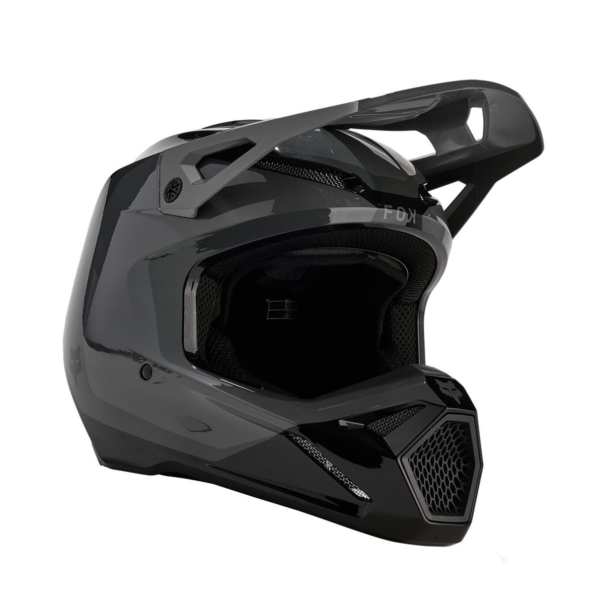 Fox Kids Motocross-Helm V1 Nitro - Dark Shadow