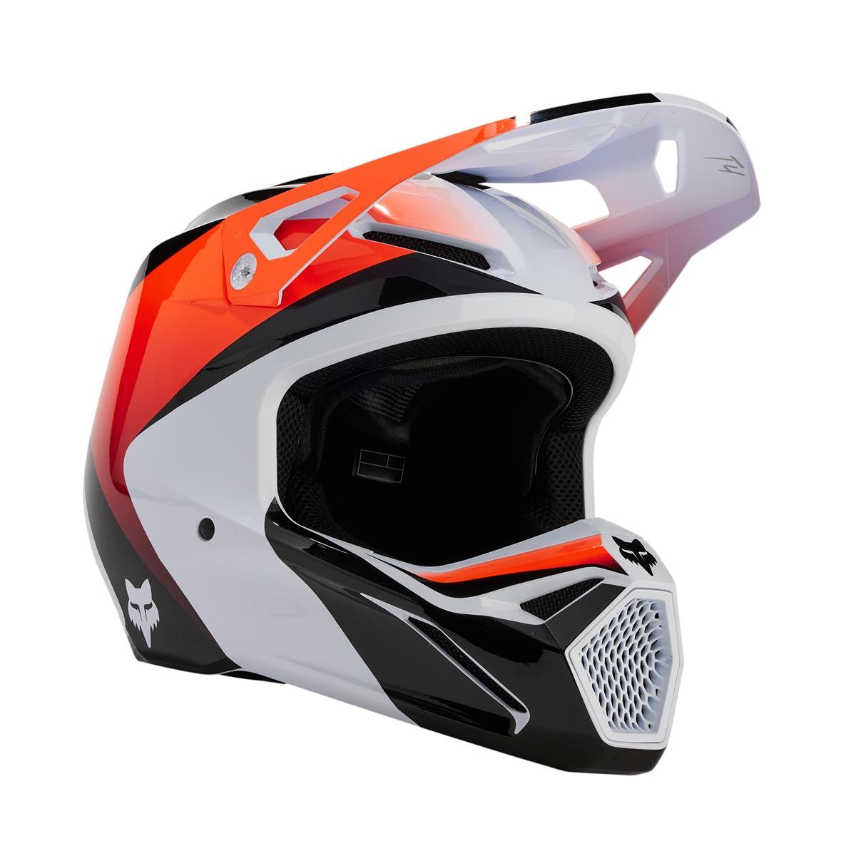 Fox Motocross-Helm V1 Streak - Weiß