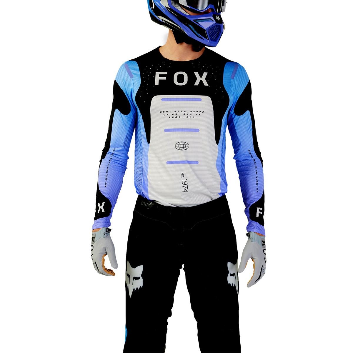 Fox MX Jersey Flexair Magnetic - Black/Purple