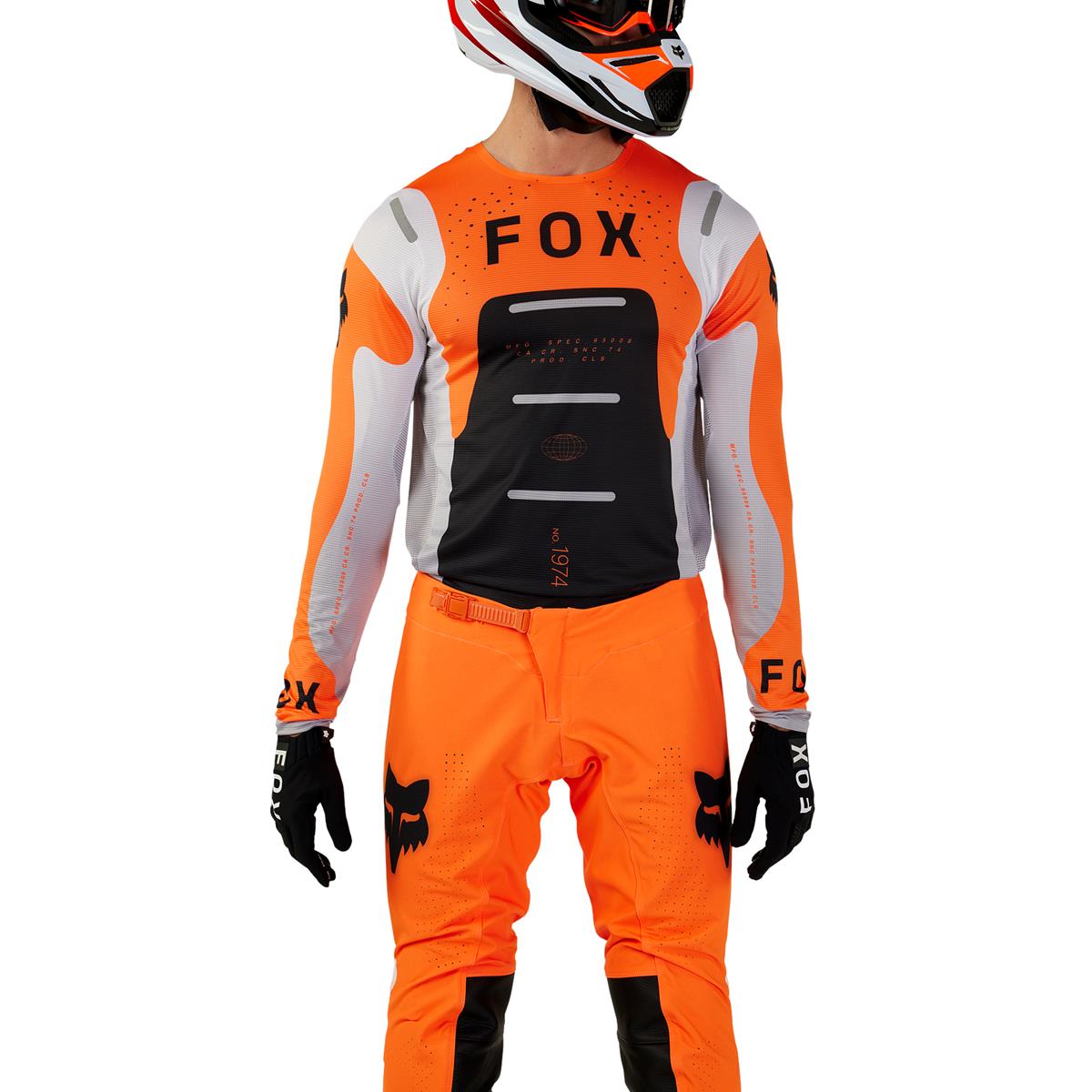 Fox Maillot MX Flexair Magnetic - Neon Orange