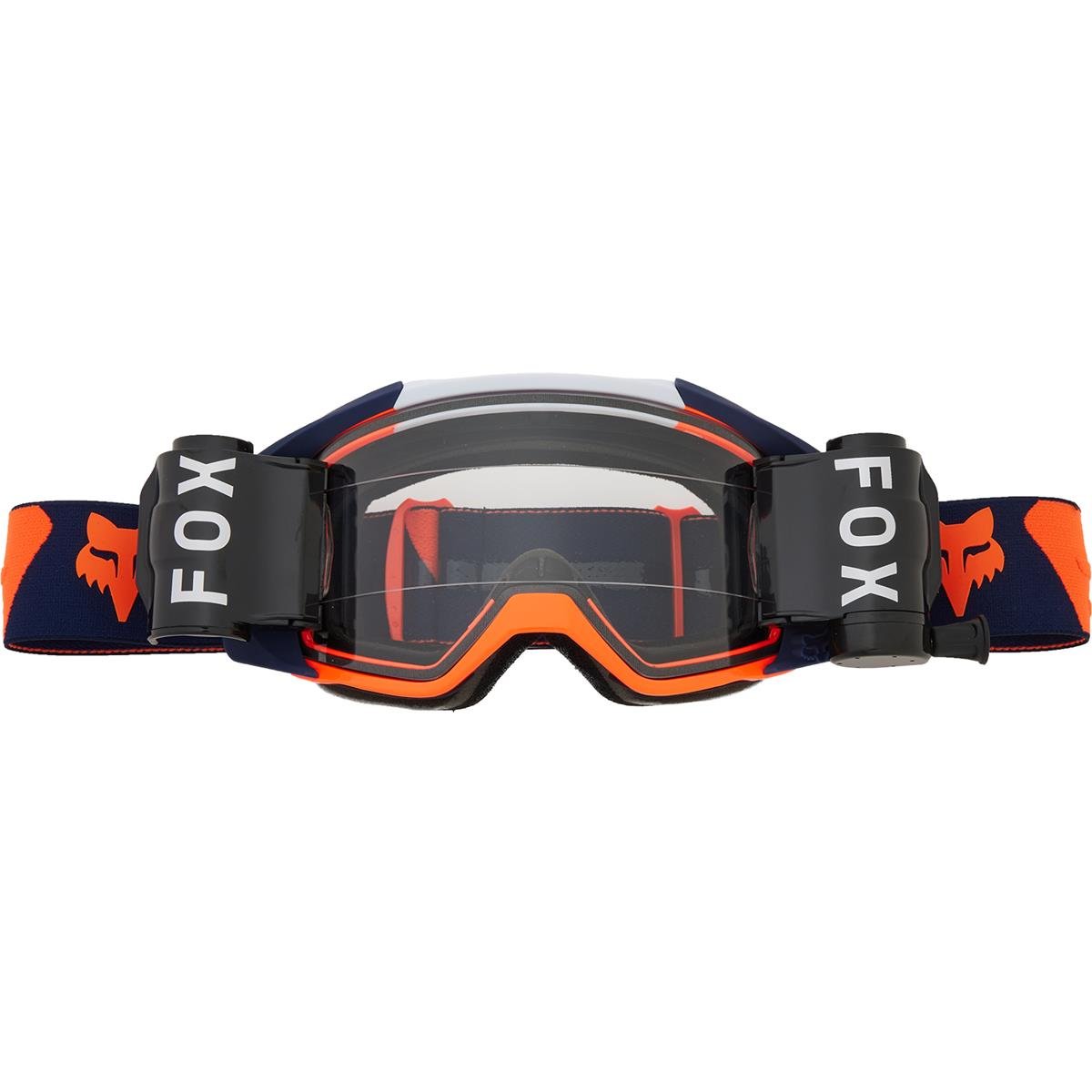 Fox Goggle incl. Roll-off System Vue Roll-Off Navy/Orange, Non-Mirrored