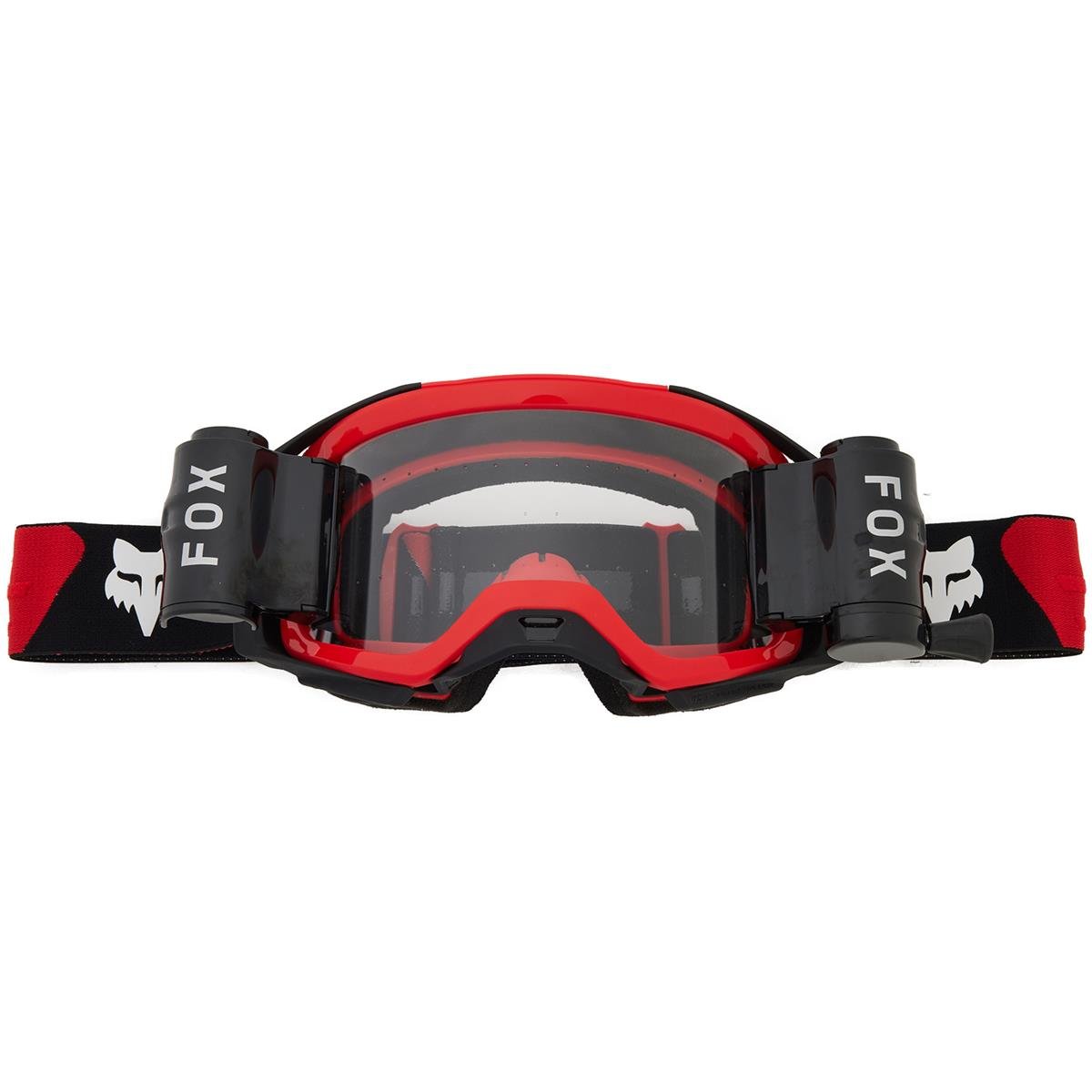 Fox Crossbrille inkl. Roll-Off System Airspace Roll-Off Flo Red, Non-Mirrored