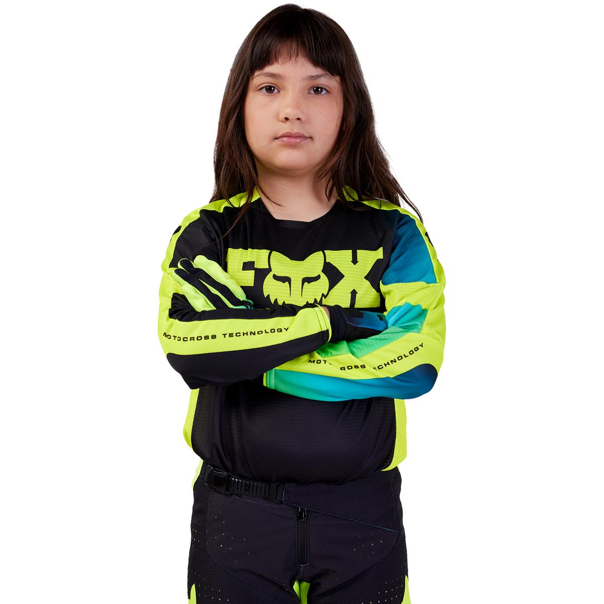 Fox Kids MX Jersey 360 Streak - Schwarz/Gelb
