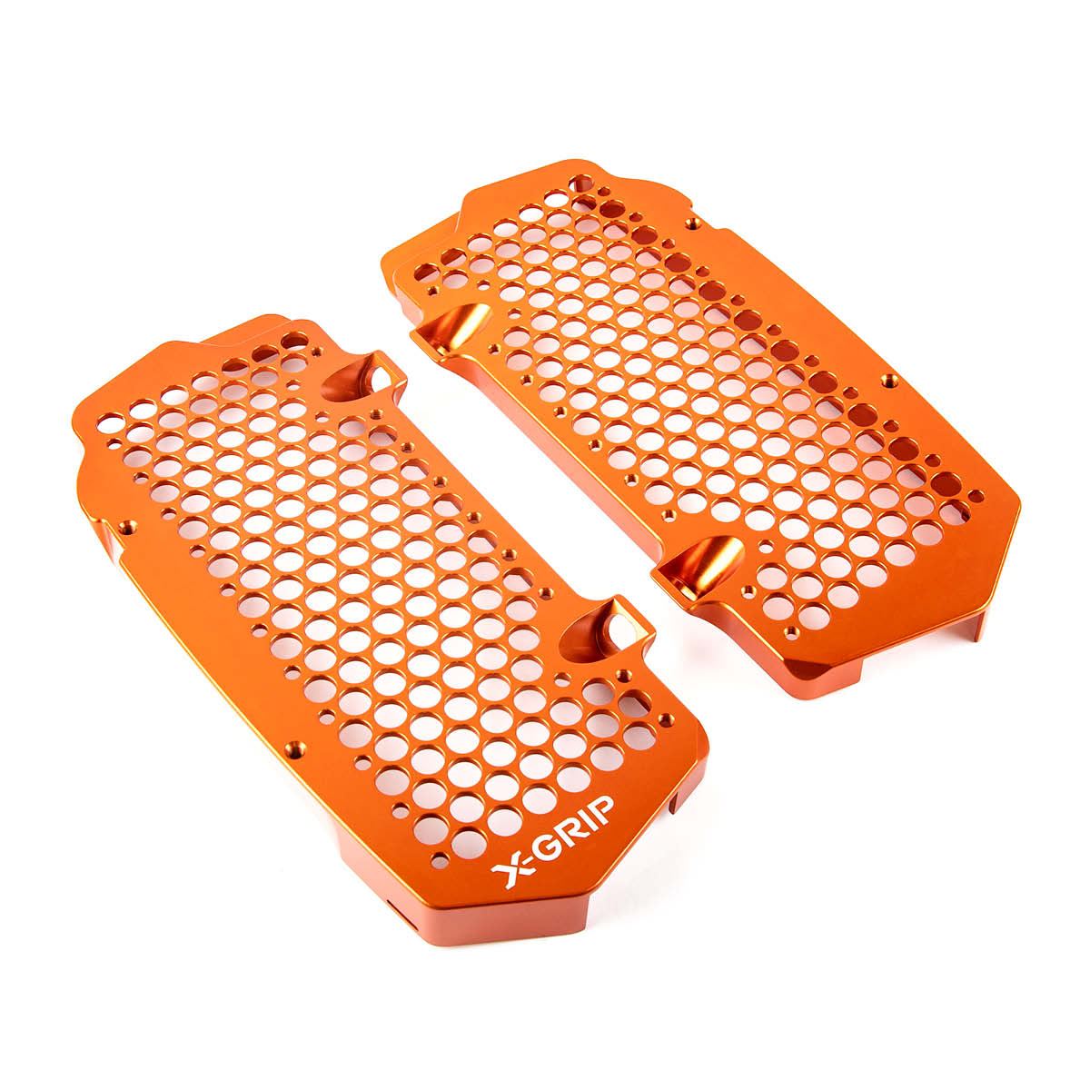 X-Grip Protections des Radiateurs Aluminium KTM SX/-F 23- EXC/-F 24-, Orange