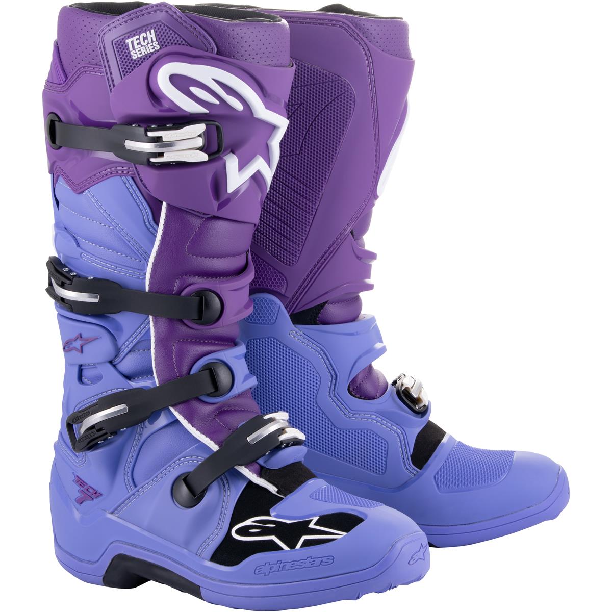 Alpinestars MX Boots Tech 7 Double Purple/White