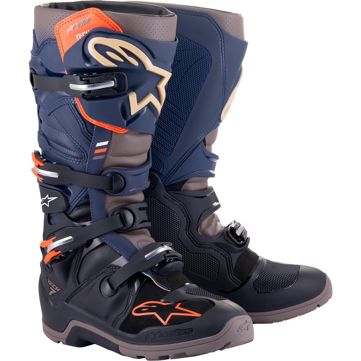 Alpinestars MX Boots Tech 7 Enduro Drystar Black/Night Navy/Gray