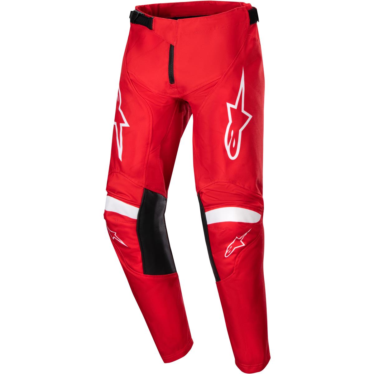 Alpinestars Pantaloni MX per Bambini Racer Lurv - Mars Rosso/Bianco