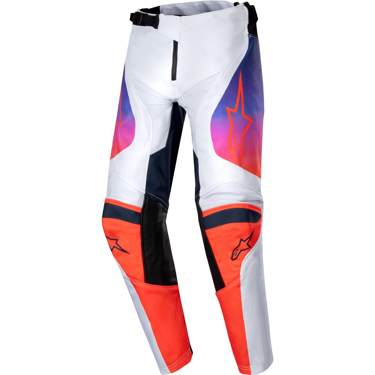 Alpinestars Kids MX Pants Racer Hoen - Light Gray/Hot Orange/Black