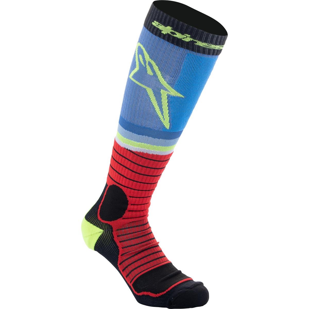 Alpinestars MX Socks Pro Black/Red/Light Blue