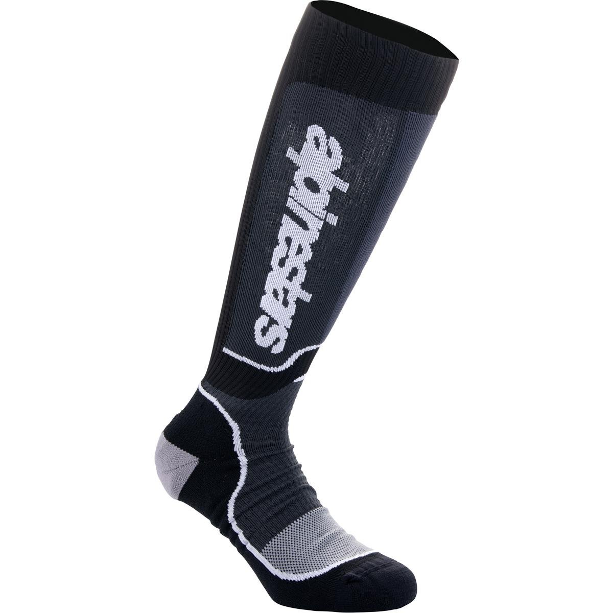 Alpinestars MX Socken Plus Schwarz/Weiß