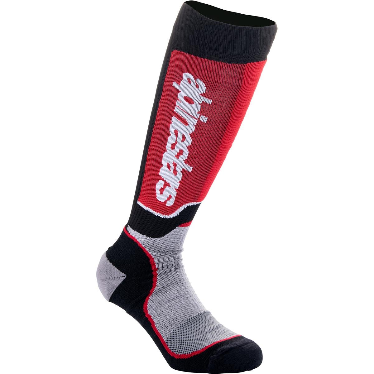 Alpinestars Kids MX Socks Plus Black/Gray/Red