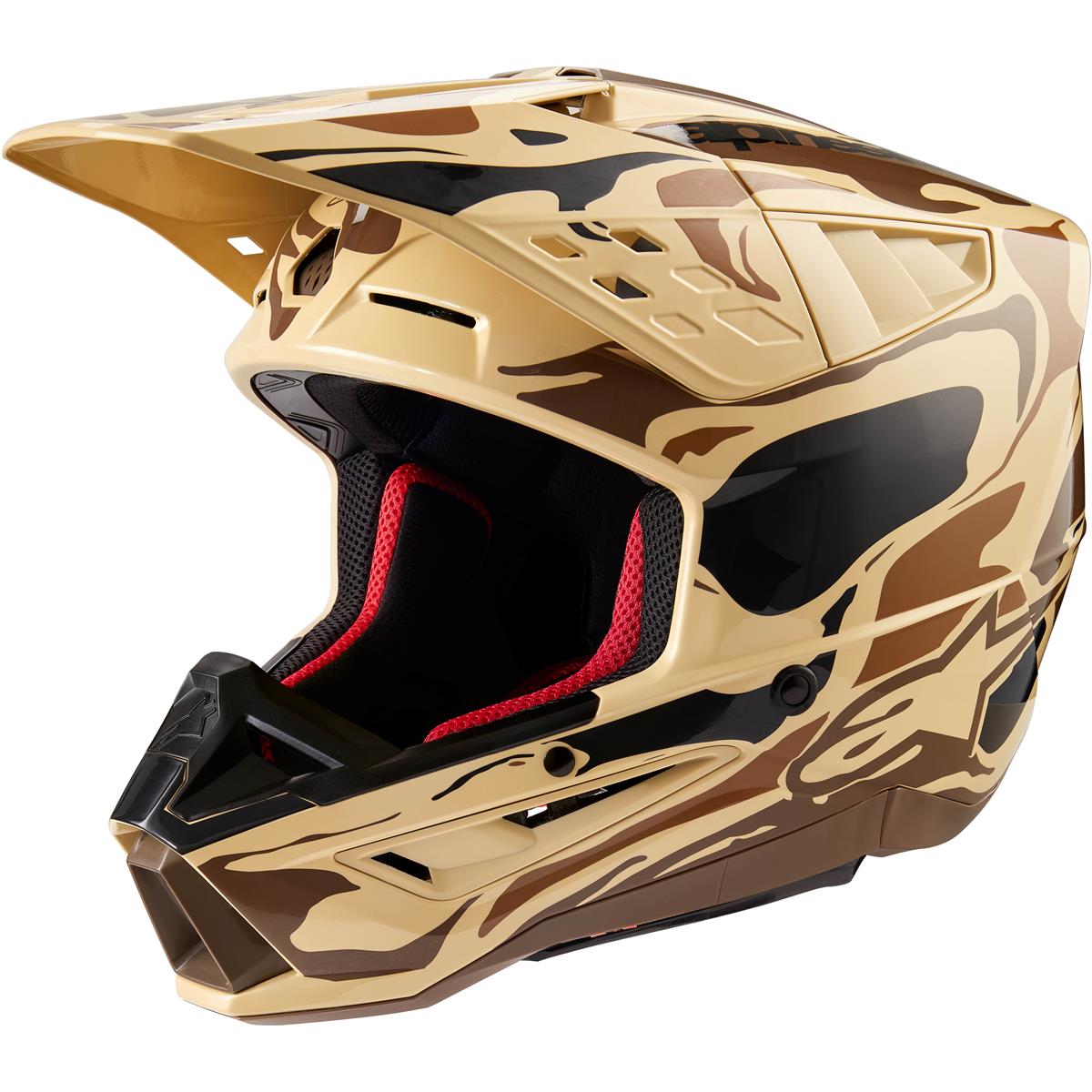 Alpinestars MX Helmet S-M5 Mineral - Dark Brown/Kangaroo Matt