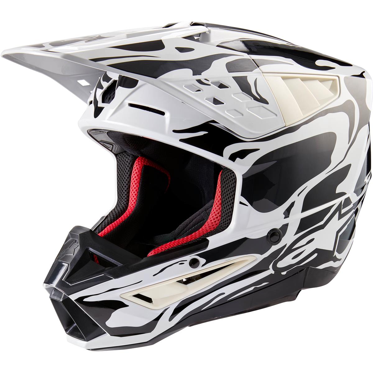 Alpinestars Motocross-Helm S-M5 Mineral - Cool Grau/Dunkelgrau/Glossy