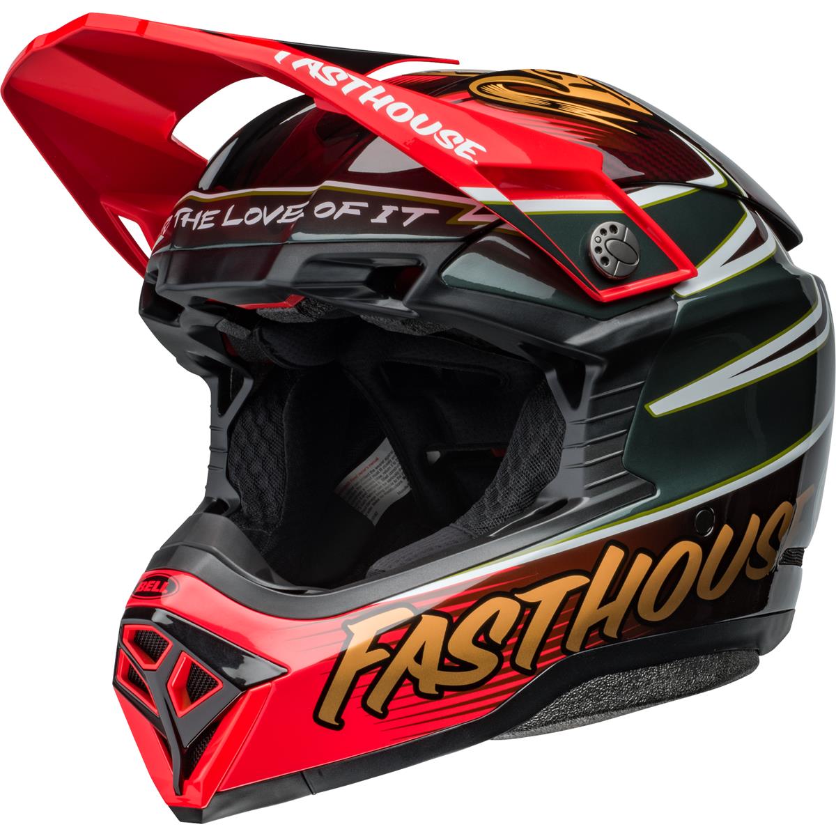 Bell Motocross-Helm Moto-10 Spherical Limited Edition - Fasthouse - Rot/Gold